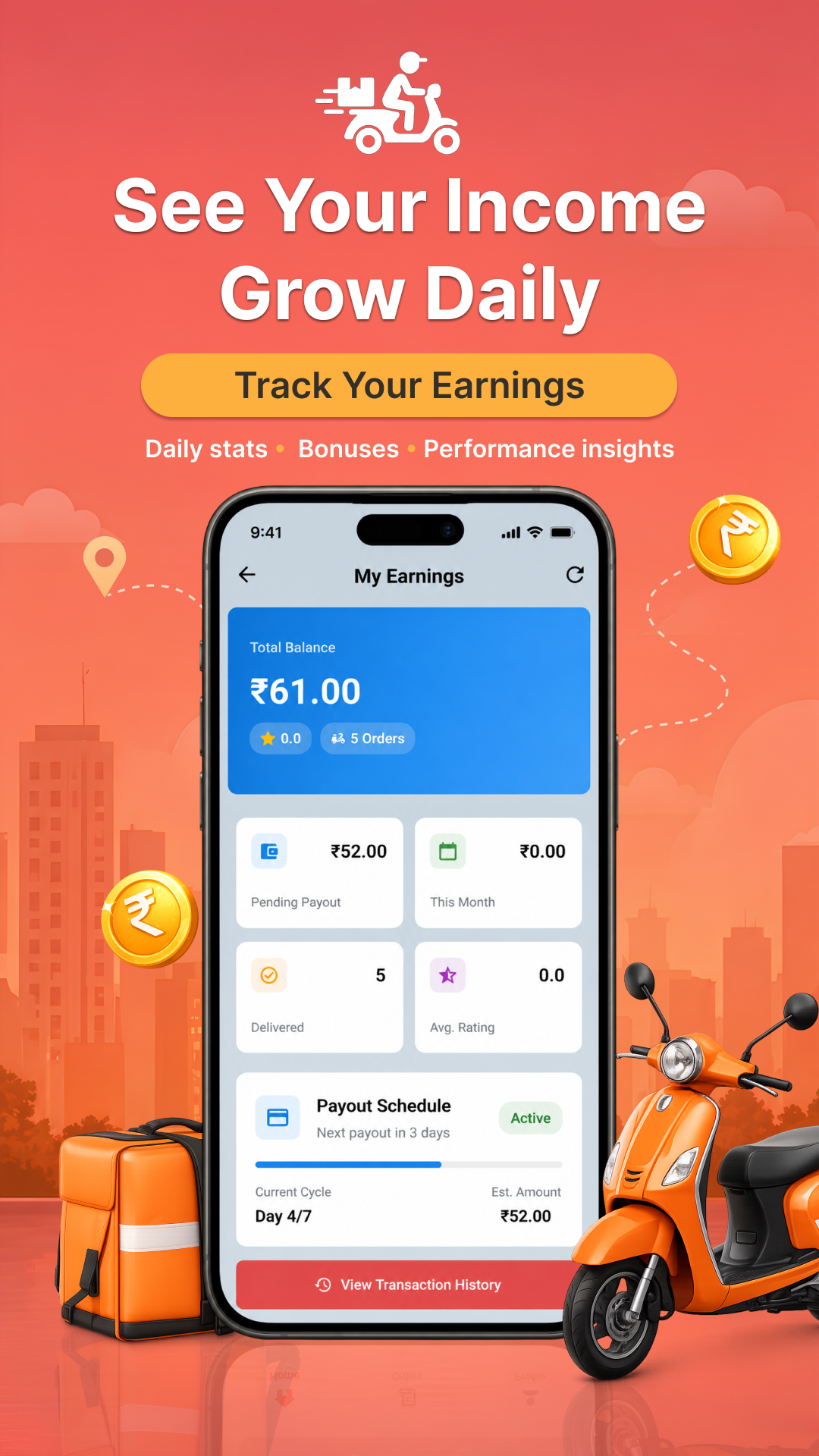 Rider Earnings screenshot