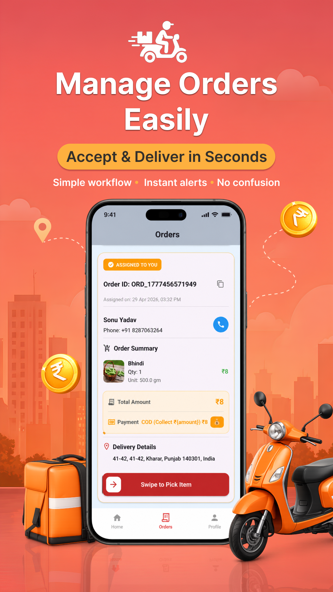 Rider Orders screenshot